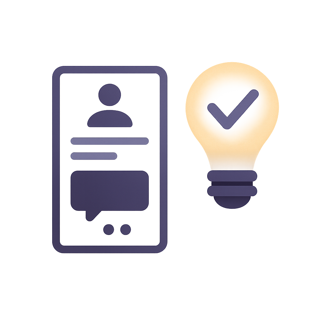Icon representing active engagement and applied practice