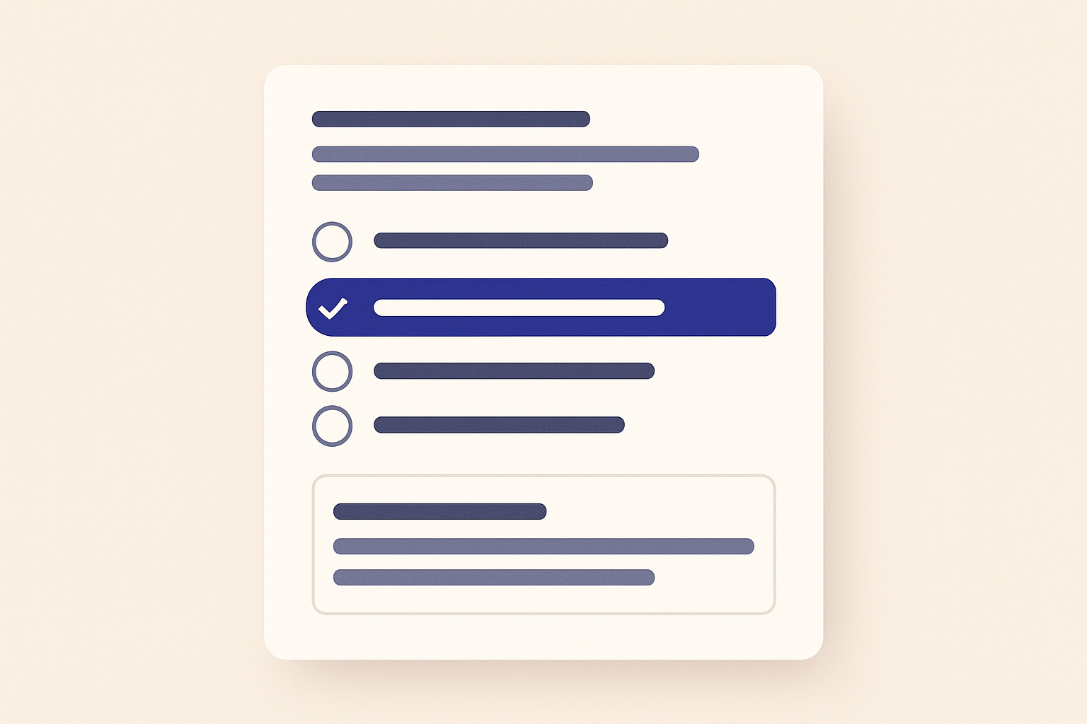 An inline course quiz question with answer feedback and an explanation panel